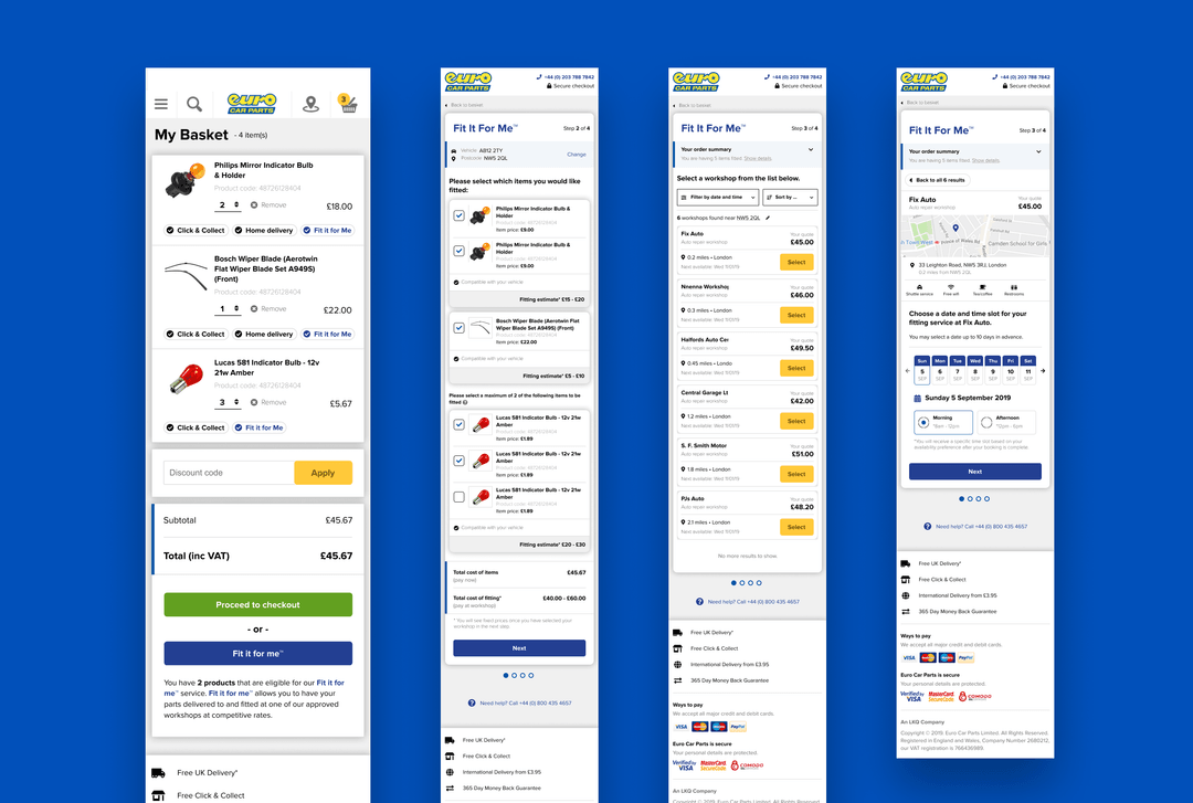 'Fit it for me' Booking - Eurocarparts