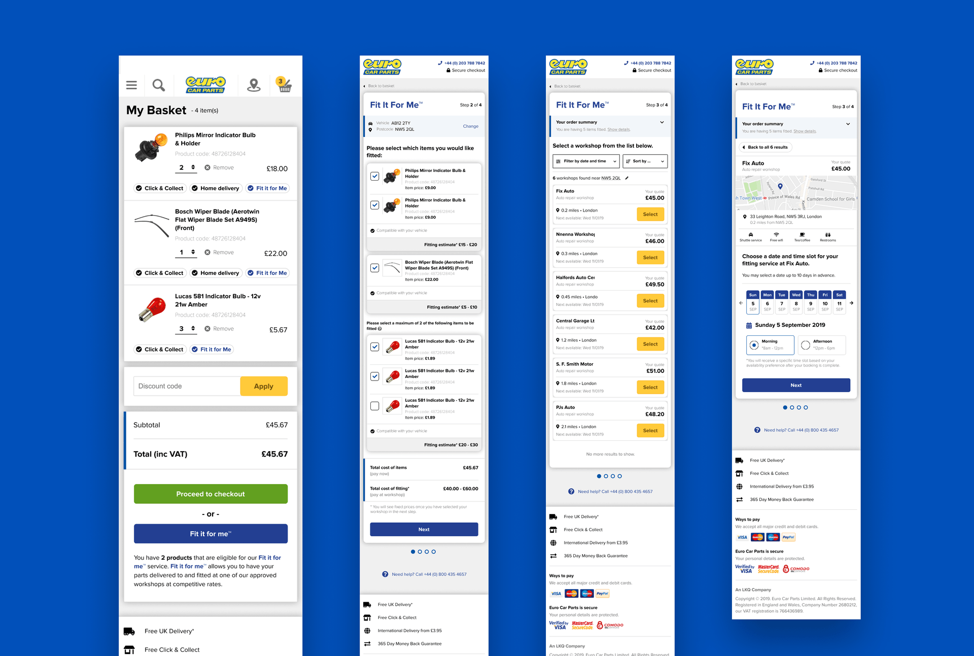 'Fit it for me' Booking - Eurocarparts